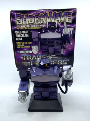 Transformers Shockwave Bust Hard Hero Cold Cast Artist Proof