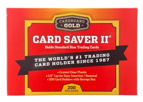 Card Saver 2  Cardboard Gold Semi Rigid Holders 50 100 200 300 400 500 1000 2000