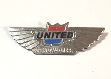 Vintage United Airlines 1960-61 Jr. Junior Stewardess Metal Wings 2" Long Pin