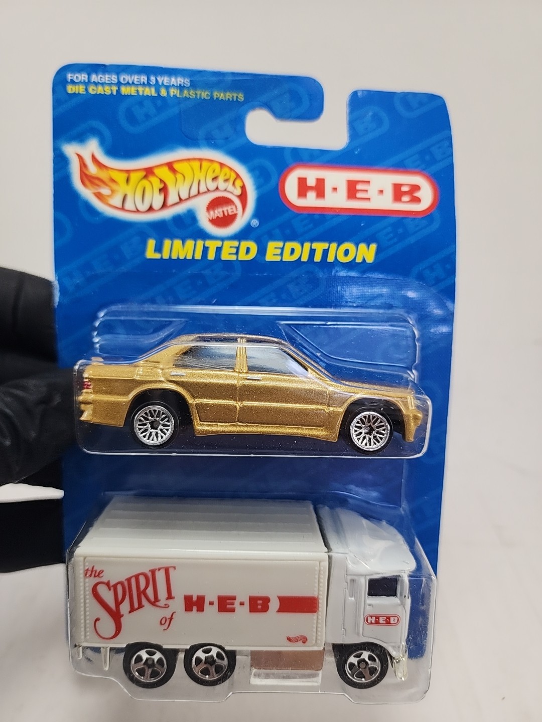 Vintage Hot Wheels H-E-B  Limited Edition 2 Pack Hauler And Mercedes 1997
