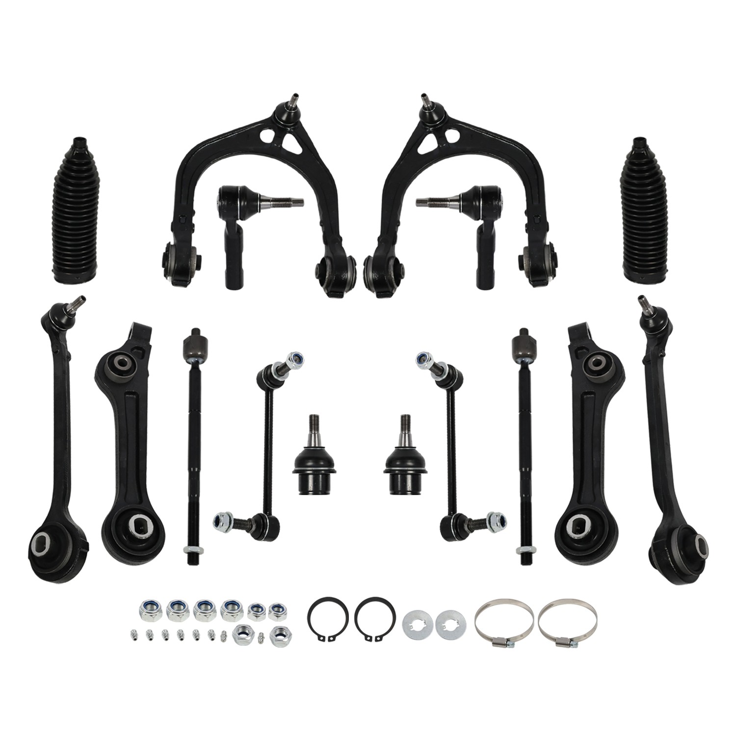 16Pc Suspension Control Arm TieRod for 2011-2019 Challenger Charger Chrysler 300