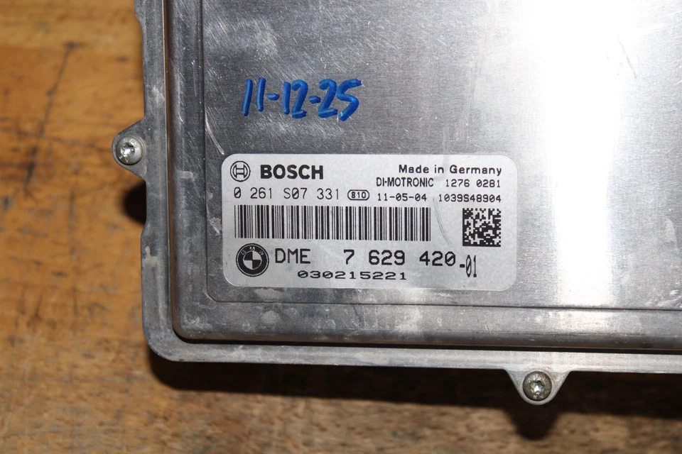 2011-2012 BMW F10 X5 535i F25 N55 Engine Computer Module ECU ECM 7629420 - Image 3 of 4