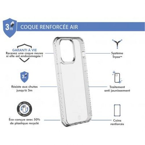 Coque renforcée iPhone 13 Pro Max Force Case Air anti-choc antichute transparente - 2