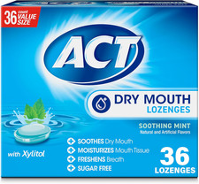 Dry Mouth Lozenges with Xylitol, Soothing Mint, 36 Lozenges