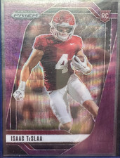 2025 Panini Prizm Draft Picks - Isaac Teslaa #129 Purple Wave Prizm (RC)