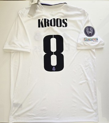 2022/23 ADIDAS REAL MADRID #8 KROOS UCL HOME SOCCER JERSEY HF0291