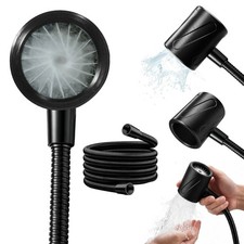High Pressure Men's Shower Head with Hose, Coarse Hole Easy Install Handheld