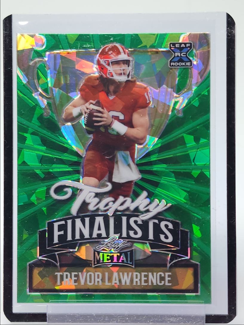 Trevor Lawrence Leaf Metal Trophy Finalists #TF02 Green Mojo