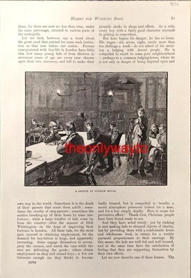 Pelham House for Working Boys, Bishopsgate, Buchillustration (Druck) 1886