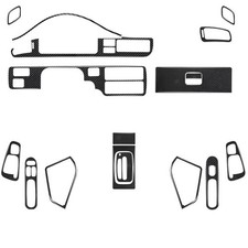 17pcs For Honda Civic 1992-1995 Carbon Fiber Interior Full Set Cover Trim Kit