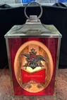 VTG 1968 Budweiser Beer Lighted Hanging Lamp Lantern Sconce Red Light Sign