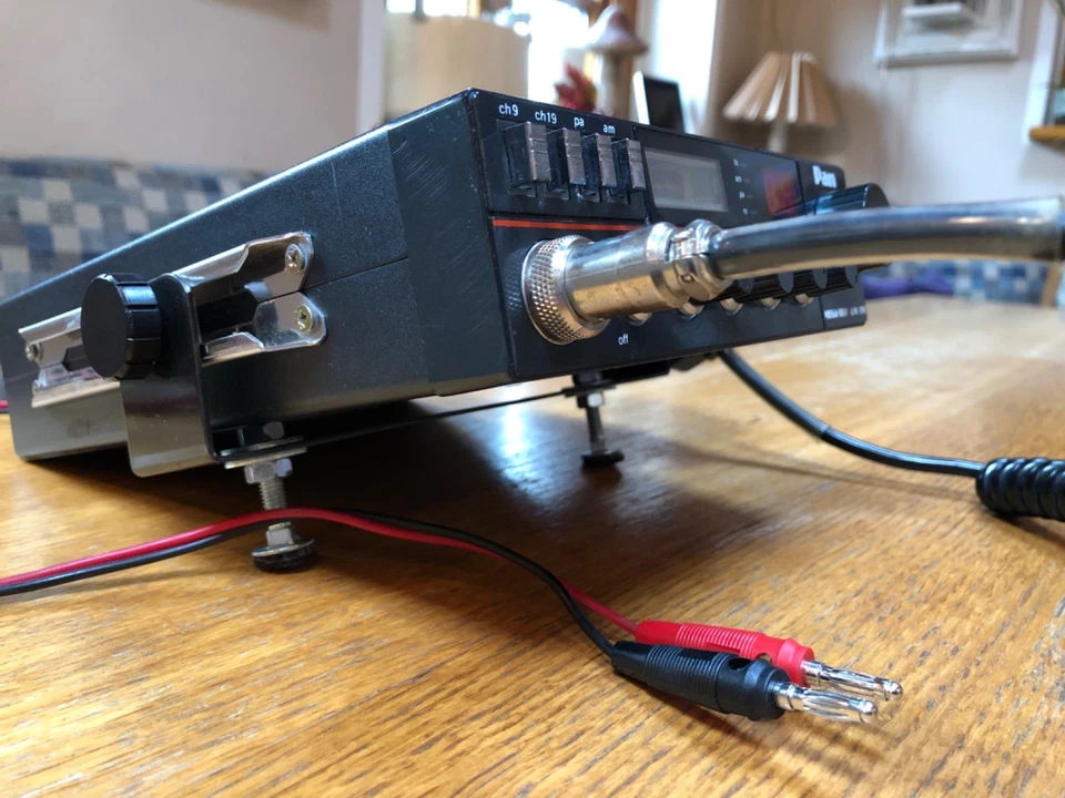 Pan Mega Top AM/FM -GEPRÜFT- mit Original Mikrofon Top Zustand CB Funk Funkgerät - Bild 3 von 4