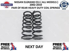 FITS NISSAN ELGRAND E51 REAR HEAVY DUTY 25% STRONGER SPRINGS NEXT DAY DELIVERY