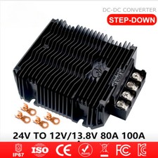 18-36V to 12V 13.8V 80A 85A 100A DC-DC Buck Converter Step Down Car Boat Power 
