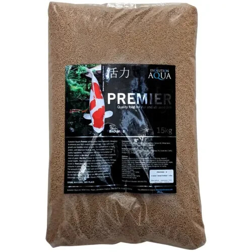 Evolution Aqua Premier Koi Food 15kg Medium Pellet 5-6mm Fish Pond
