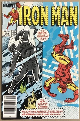 Iron Man #194 Newsstand Edition (1985, Marvel) 1st Appearance of The Scourge.NM-