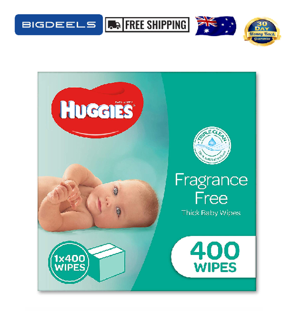 huggies wipes mega fragrance free 400 pack
