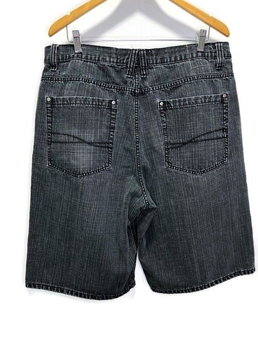 PJ Mark Jean Shorts Size 40 Baggy Y2K Hip Hop Jnco Style Vintage Skater Grunge - Picture 2 of 6