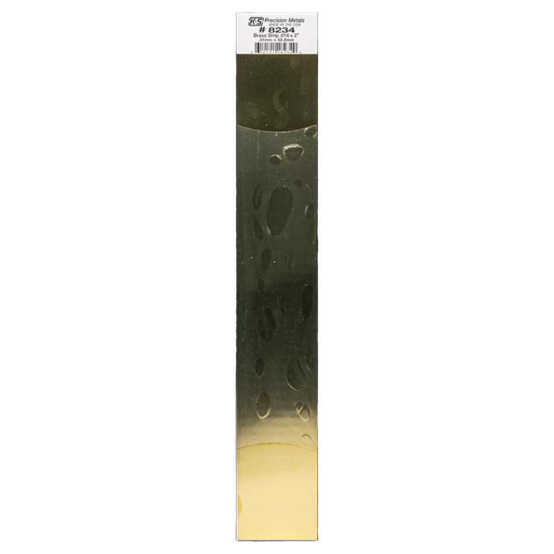 K&S 0.016 in. X 1/2 in. W X 12 in. L Brass Metal Strip K&S 0.016 in. X 1/2 in. W X 12 in. L Brass Metal Strip