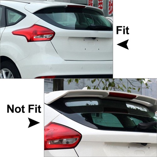Spoiler finestrino posteriore coperchio ala laterale adatto per Ford Focus Hatchback 2014 - 2018 nero - Foto 8 di 8