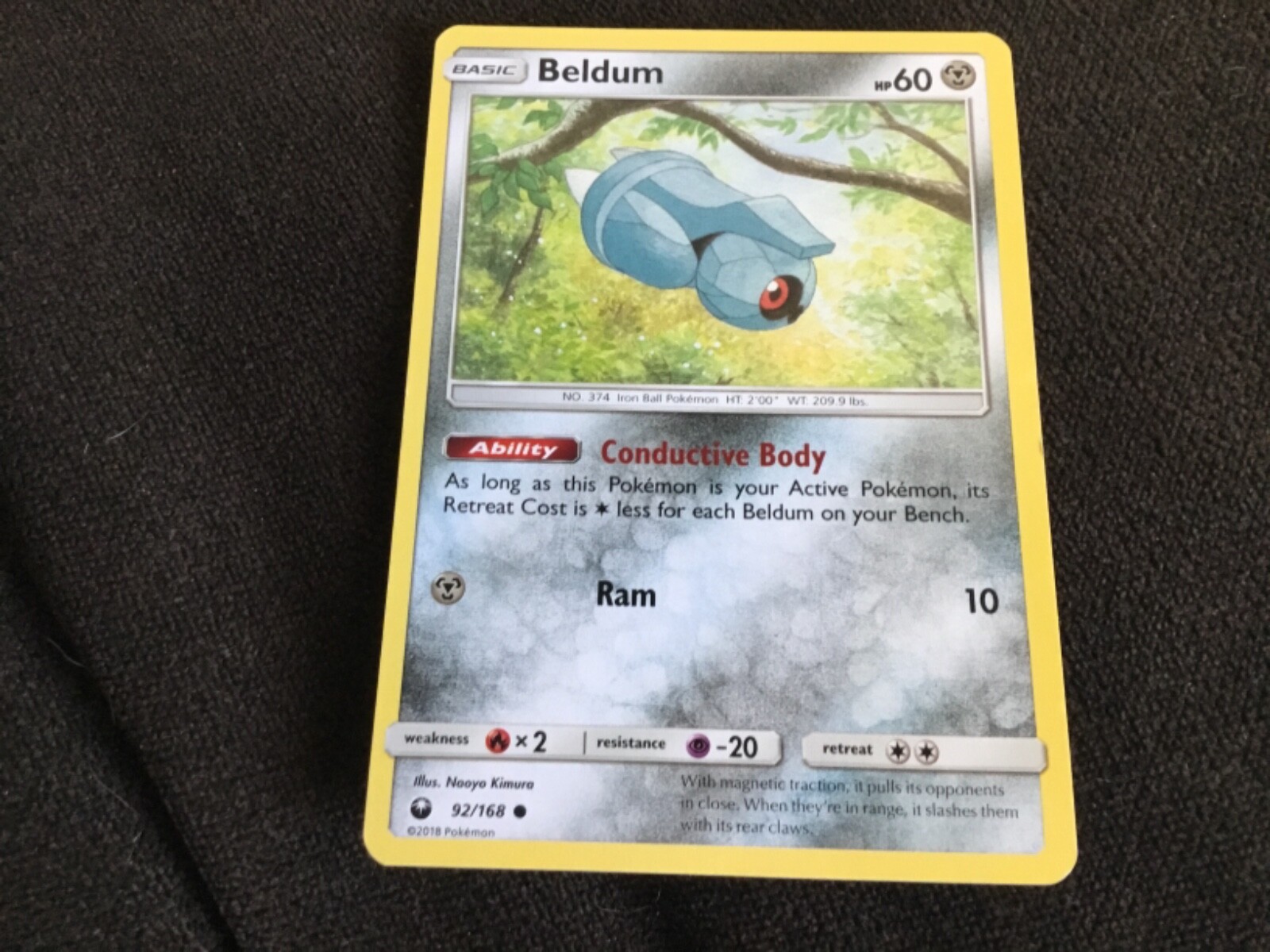 Pokemon Celestial Storm Beldum 92/168 Common Card - NM Condition