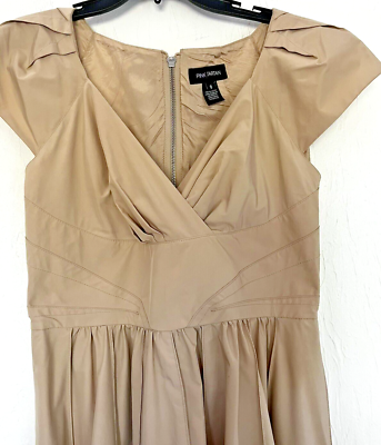 strapless open back dress Mirabelle Silk Blend Dress