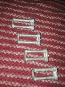 Lot of (4) Parachute Harness Separable Link Connector Vintage Item