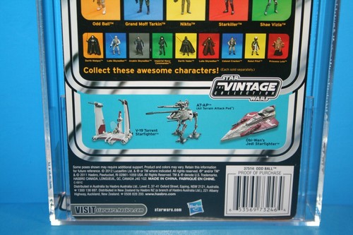 STAR WARS 2012 AFA GRADED MINT ON CARD TVC ODD BALL CLONE PILOT FIGURE WEAPON - Picture 10 of 10