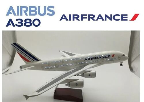 AIRBUS A380 AIR FRANCE 1/160 LARGE 48 Cm RESIN Metal PLANE MODEL WITH STAND Gift - Picture 6 of 7