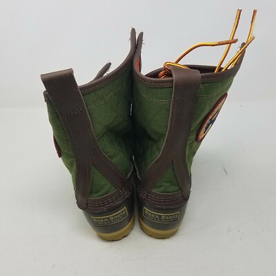 LL Bean Rangely Pac Quilted Patch Duck Boots Maine USA Mens 