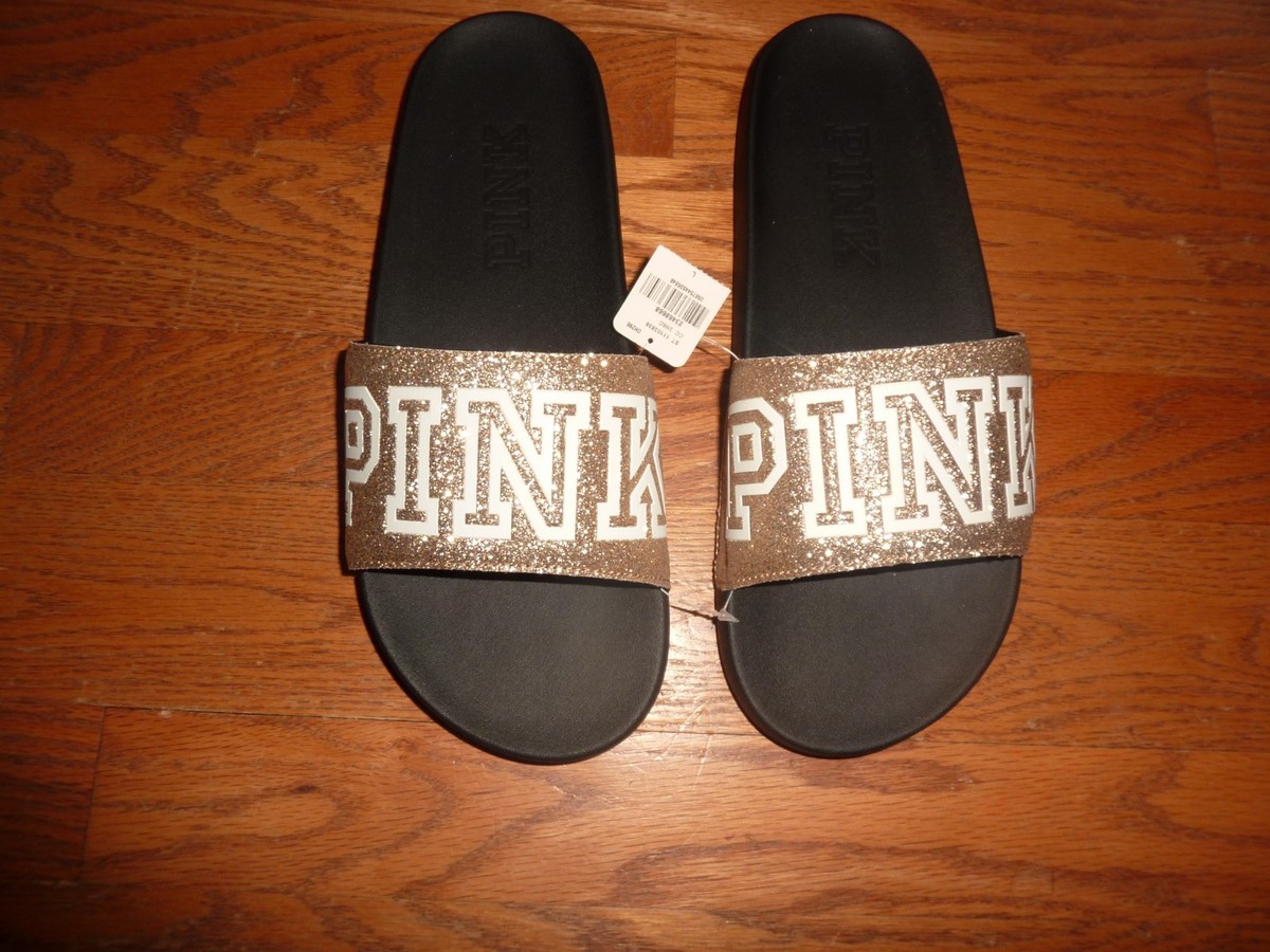 Glitter Womens Slides Victoria's Secret VICTORIAS SECRET PINK