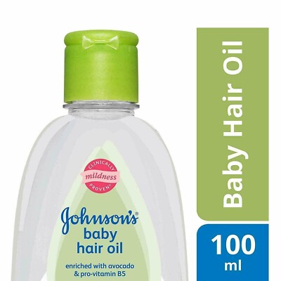 Johnson's Baby Hair Oil 100ml (3.3 Oz) For Hair Growth Soft & Silky Touch