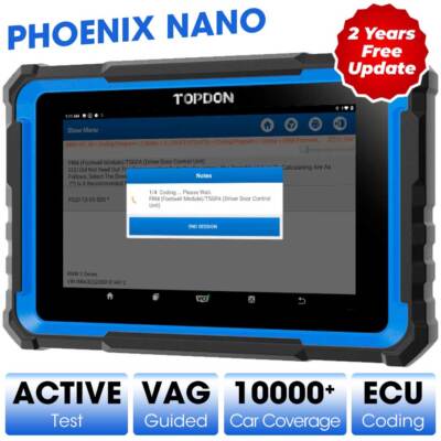 TOPDON Phoenix NANO-E Bidirectional Coding OBD2 Scanner Car Diagnostic Tool