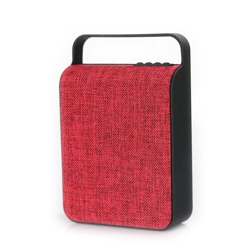Mini enceinte Bluetooth noire en toile compacte pour éviter l'encombrement - 2