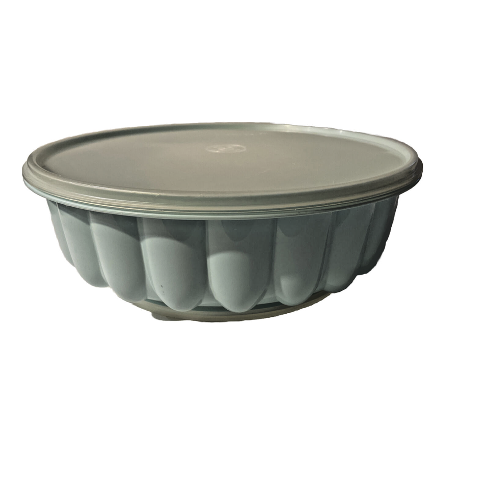 TUPPERWARE Mint Green Jello Mold Ice Ring 3 Pc Set 1201 1202 1203 Clean
