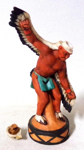 Ski Country Eagle Dancer Native American Indian Decanter Liquor Bottle - Picture 8 of 9