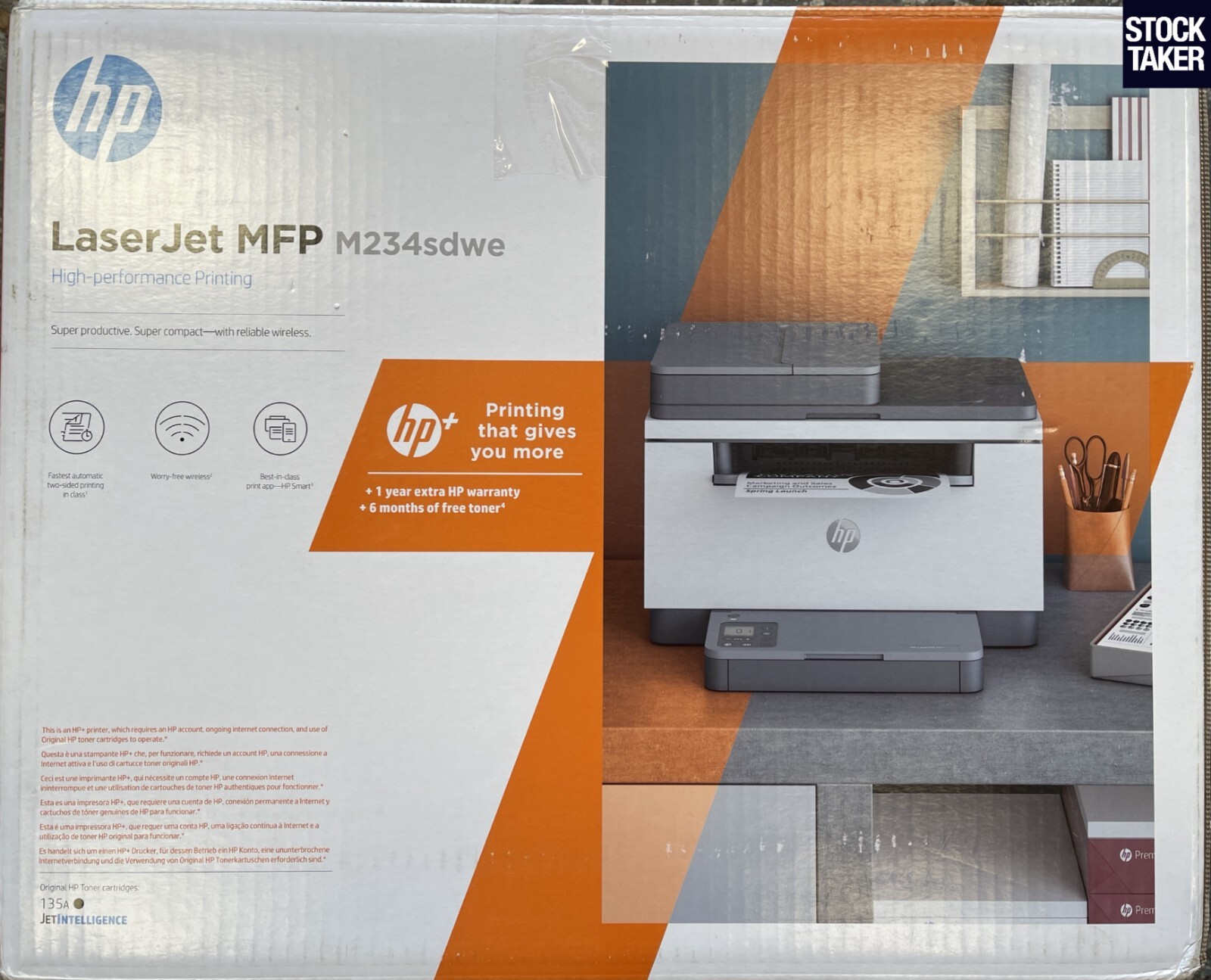 HP M234sdwe Mono A4 Laser Printer (5 Pages, 100% Toner) Wireless M234sdw