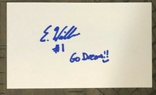 ELIZABETH WILLIAMS SIGNED 3"X5" INDEX CARD WNBA AUTO ATLANTA DREAM AUTOGRAPH