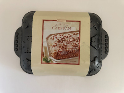 Nordic Ware Snowflake Cake Pan 9 x11  Non-Stick Cast Aluminum