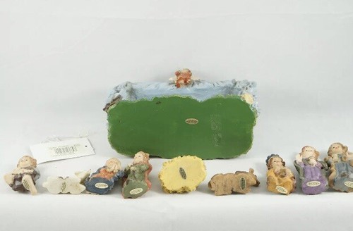 10 Piece Nativity Children Silvestri Mary Joseph Jesus Shepherd Kings Crèche - Picture 11 of 12