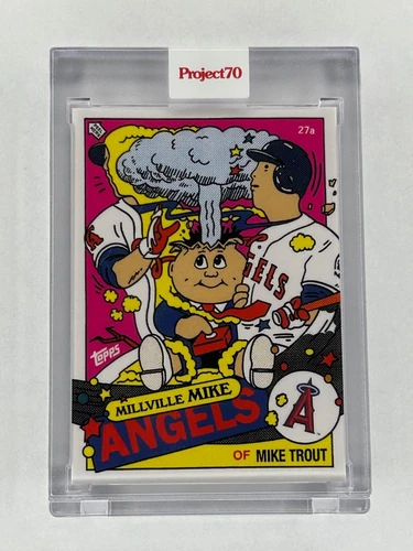 2021 Topps Project 70 MIKE TROUT Adam Bomb GPK by Ermsy #357 Garbage pail kids