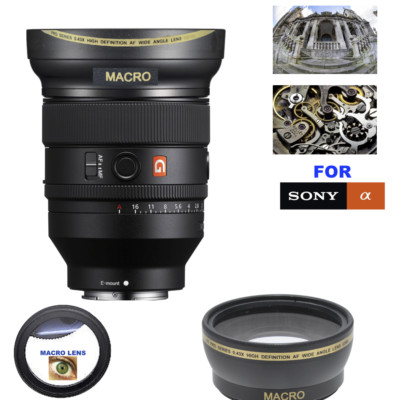 72mm ULTRA WIDE ANGLE MACRO HD 16K LENS FOR  Sony FE 50mm f/1.2 GM Lens