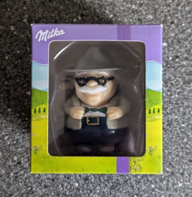 Milka Sammelfigur Grandpa Opa inkl. Milka Trinkbecher Grandpa Cookie Uhr NEU