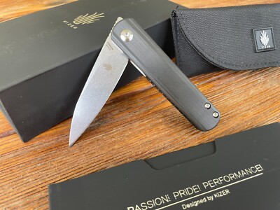 Kizer Cutlery Ki3499C2 Feist Front Flipper Knife S35VN Carbon Fiber