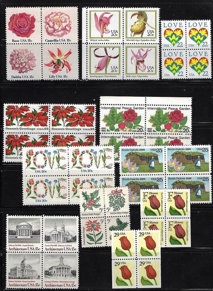 Usa: Lot of good modern differents, singles + blocks, MNH, EBN092 - Image 3 of 3