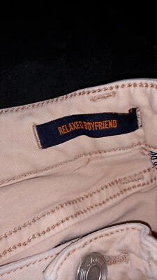 Jeans Décontractés Pour Femme Boyfriend Délavés Rose Stretch Taille 4 - Jag Jeans