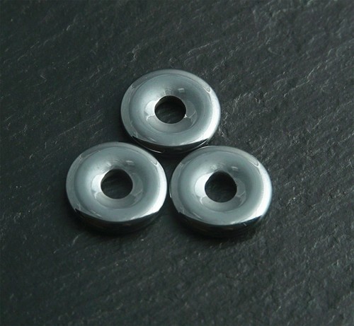 Edelstein Donuts A-L 20 30 40 50 mm für Lederband Kette Pi Scheibe Steinschatz - Bild 194 von 273