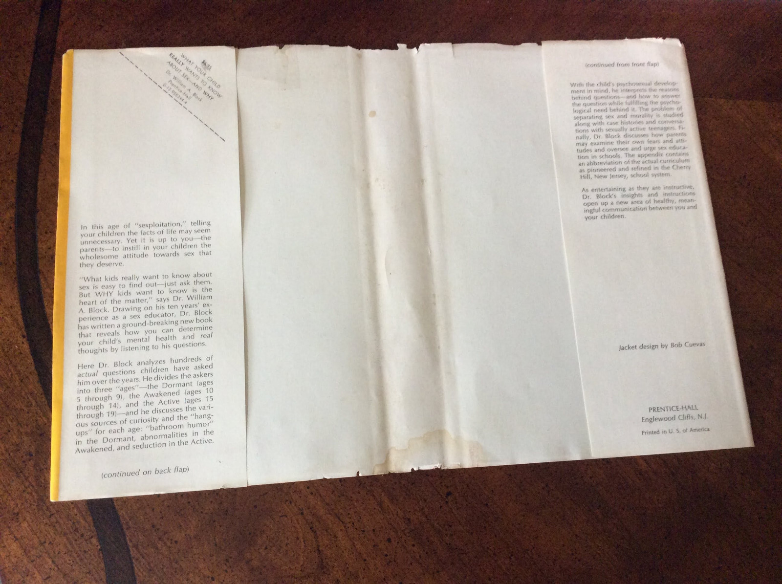 What Your child Really Wants to Know about Sex and Why by William A Block HC/DJ