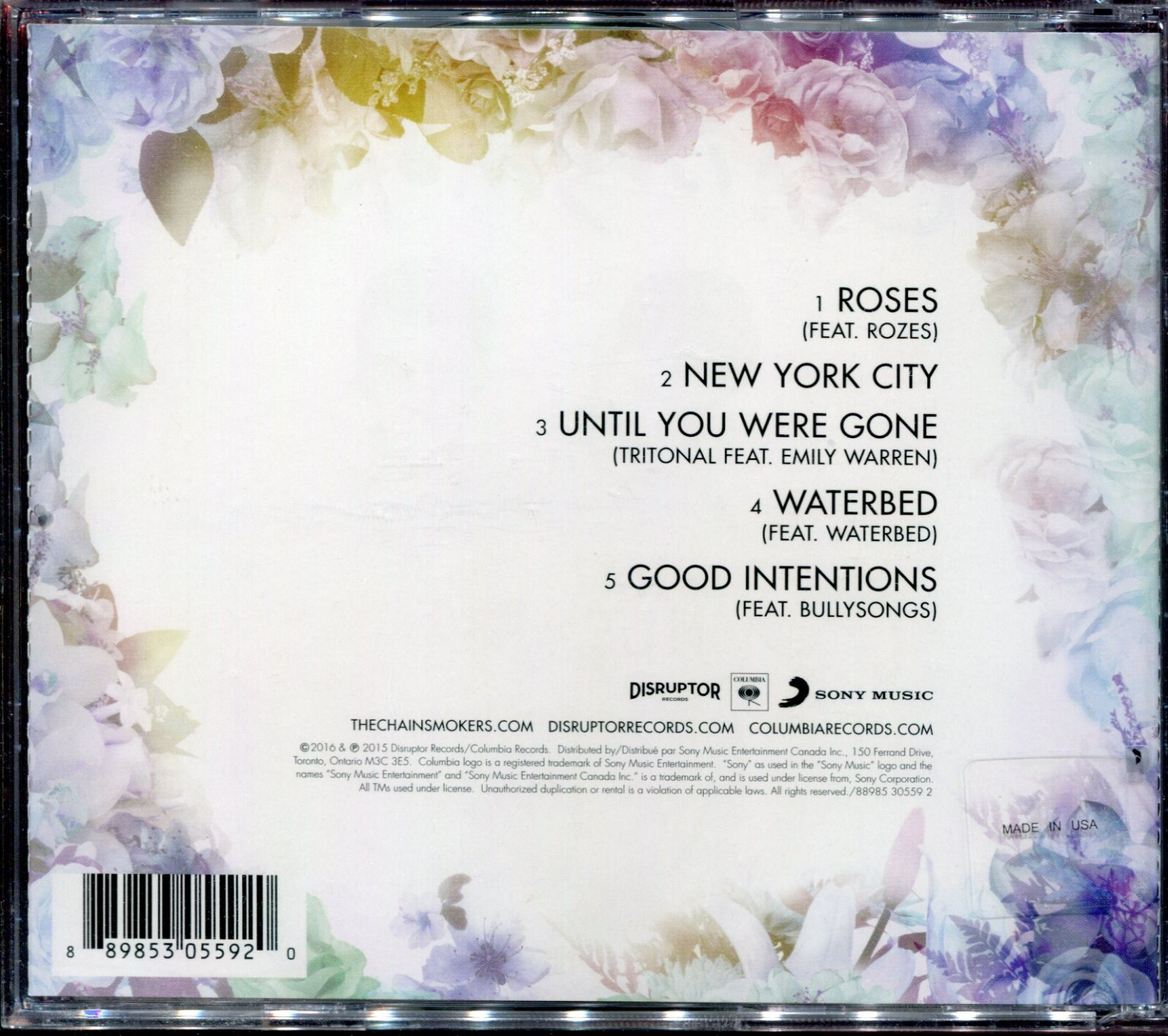 THE CHAINSMOKERS BOUQUET (BRAND NEW, MUSIC CD) 889853055920 eBay