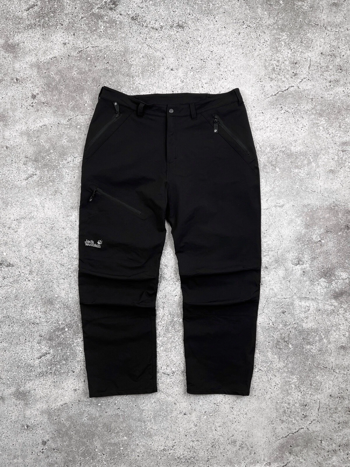 Jack Wolfskin Mens Hiking Cargo Softshell Trousers Pants Size L